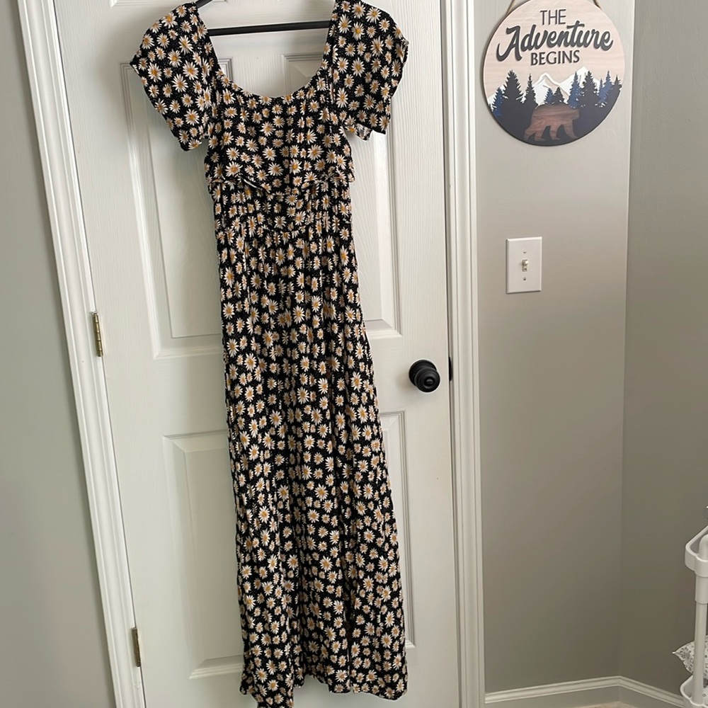 Floral print maxi dress